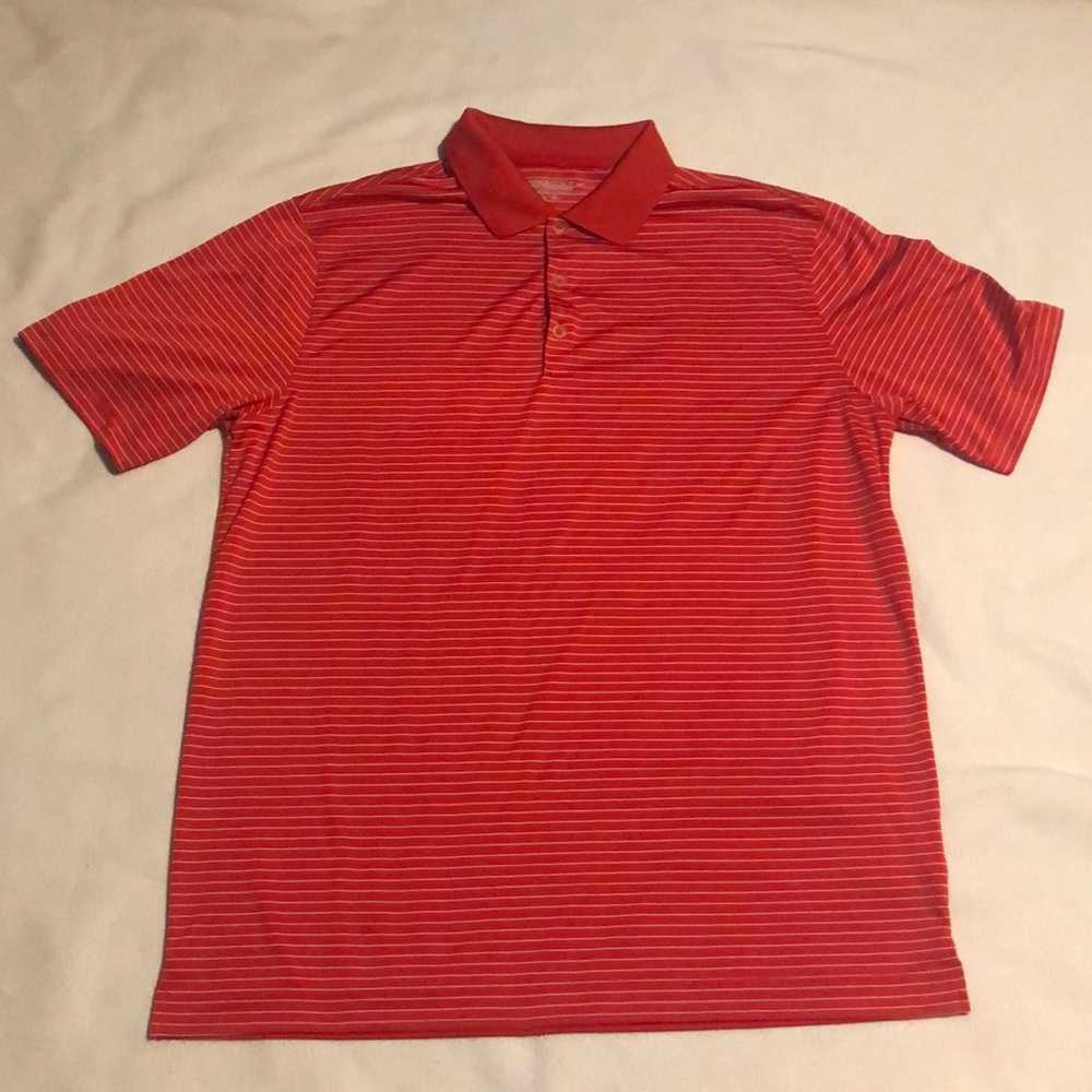 Nike Golf Tour Performance Dri Fit Striped Polo L